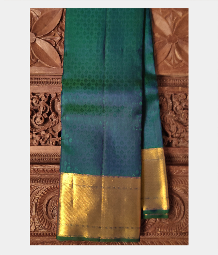 Blue Handwoven Kanjivaram Silk Saree T192748-image