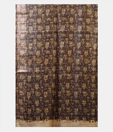 Yellow Tussar Printed Saree T1981533