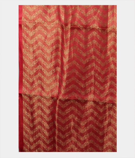 Yellow Banaras Organza Saree T1843513