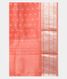 Peach Banaras Organza Saree T1990993