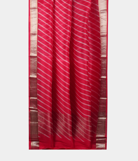 Magenta Kora Organza Printed Saree T1741872