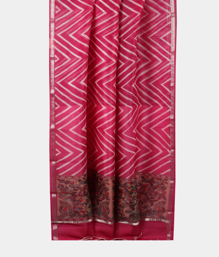 Pink Kora Organza Printed Saree T1915552
