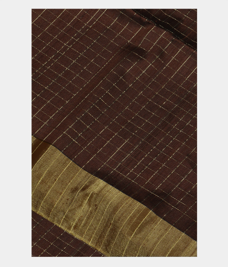 Brown Woven Raw Silk Saree T197425-image