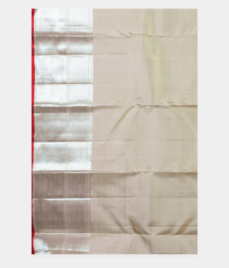 Cream Handwoven Kanjivaram Silk Saree T1646463