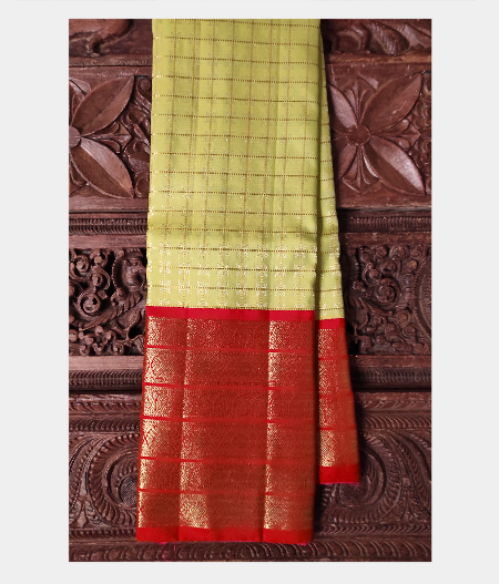 Light Green Handwoven Kanjivaram Silk Saree T190631-image