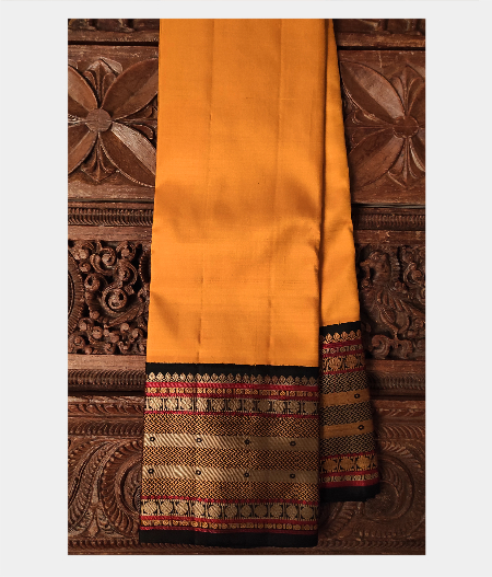 Yellow Handwoven Kanjivaram Silk Saree T188979-image