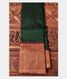 Bottle Green Handwoven Kanjivaram Silk Saree T1929071