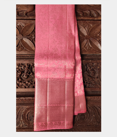 Peach Handwoven Kanjivaram Silk Saree T190535-image