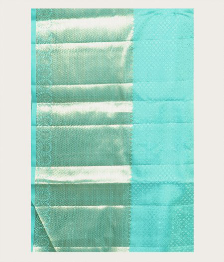 Light Blue Handwoven Kanjivaram Silk Saree T1918643