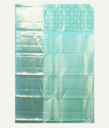 Light Blue Handwoven Kanjivaram Silk Saree T1918644