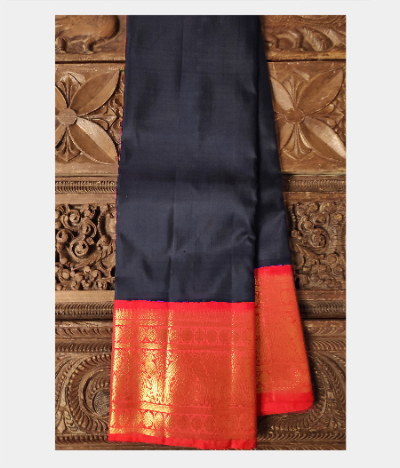 Blue Handwoven Kanjivaram Silk Saree T162877-image