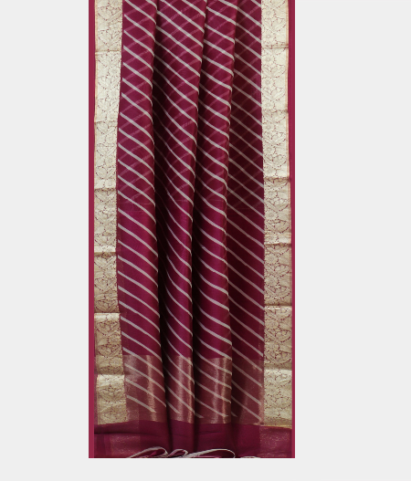 Purple Kora Organza Saree T1894032