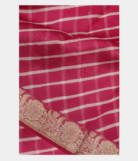 Pink  Kora Organza Saree T189393-image