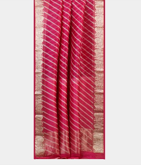 Pink  Kora Organza Saree T1893932