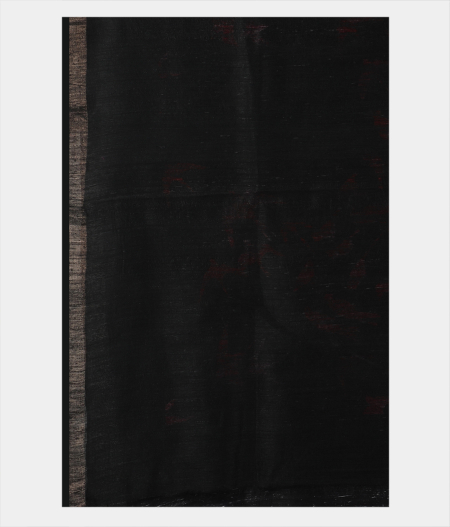 Black Tussar Printed Saree T1987574