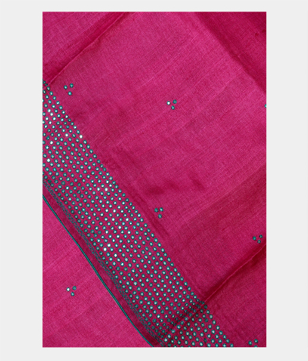 Pink Tussar Embroidery Saree T199131-image