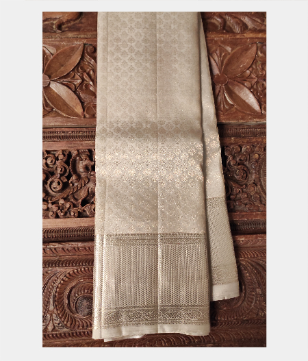 Light Grey Handwoven Kanjivaram Silk Saree T198841-image