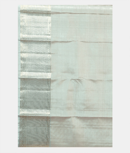 Light Grey Handwoven Kanjivaram Silk Saree T1988413