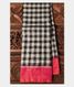 Black and White Handwoven Kanjivaram Silk Saree T1371861