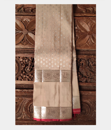 Dark Beige Handwoven Kanjivaram Silk Saree T152104-image