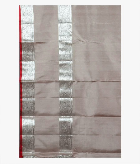 Dark Beige Handwoven Kanjivaram Silk Saree T1521043