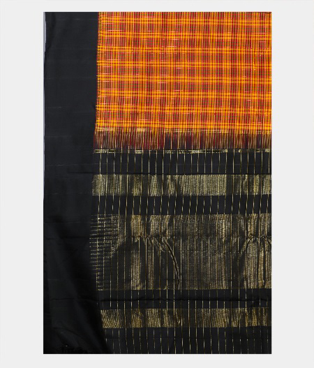 Multicolour Handwoven Kanjivaram Silk Saree T1129164