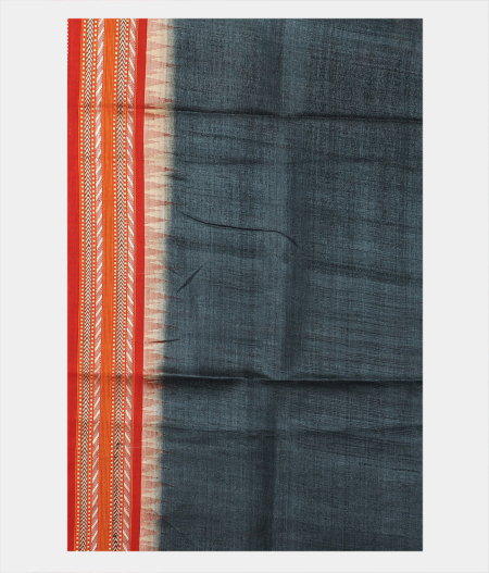 Dark Grey Vidarbha Tussar Saree T1915913