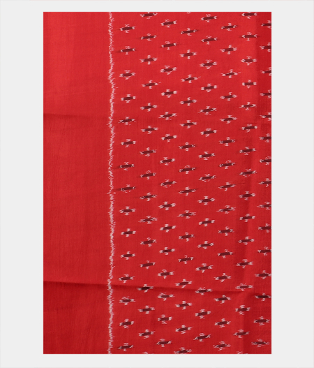 Peach Ikat Silk Saree T1988133