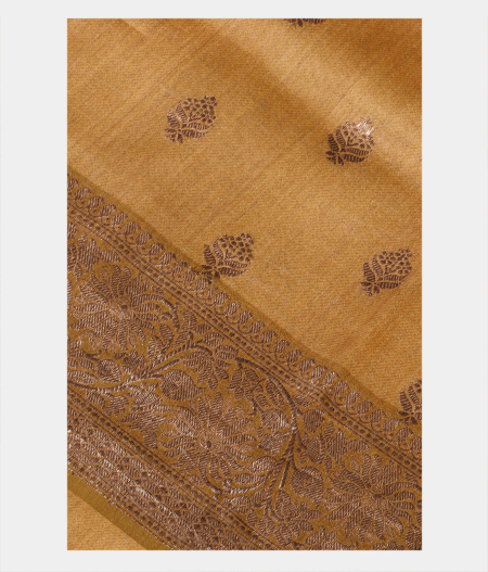 yellow Tussar Saree 180724-image