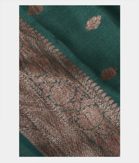 Green Tussar Saree T202055-image
