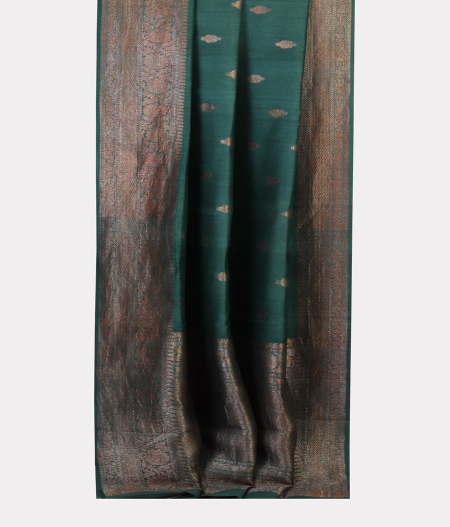 Green Tussar Saree T1898472