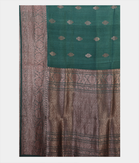 Green Tussar Saree T1898474