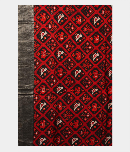 Black Soft Tussar Printed Saree T1908753