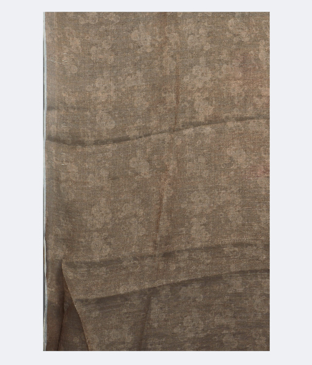 Brown Tussar Printed Saree T1791713