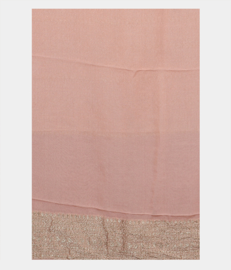 Light Lavender Banaras Georgette Silk Saree T2055623