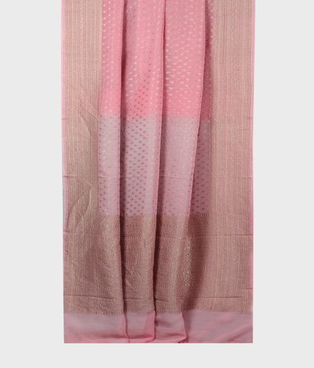 Pink Banaras Georgette Silk Saree T2055462