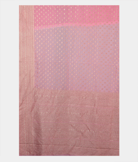 Pink Banaras Georgette Silk Saree T2055464