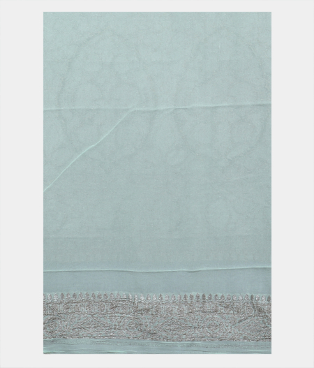 Light Lavender Banaras Georgette Silk Saree T2055603