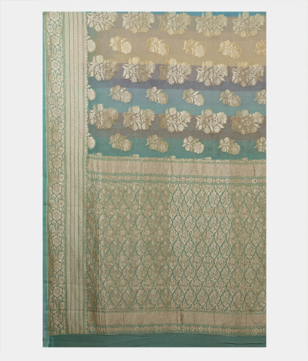 Multicolour Banaras Georgette Silk Saree T2044594