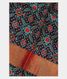 Dark Blue Tussar Printed Silk Saree T1915021