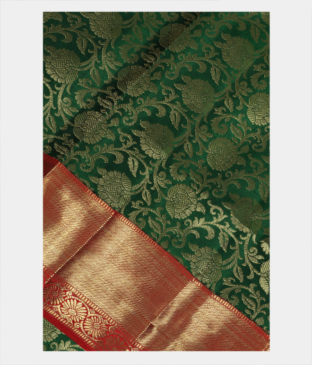 Green Handwoven Kanjivaram Silk Saree T205889-image