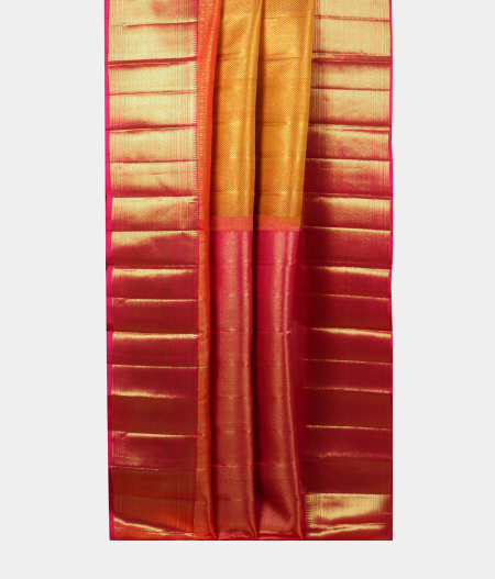 Yellow Handwoven Kanjivaram Silk Saree T2058402