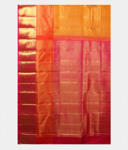 Yellow Handwoven Kanjivaram Silk Saree T2058404