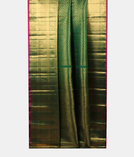 Green Handwoven Kanjivaram Silk Saree T2058022