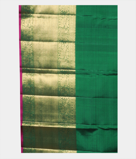 Green Handwoven Kanjivaram Silk Saree T2058023