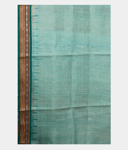 Light Blue Vidarbha Tussar Saree T2051953