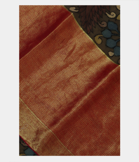Dark Green Georgette Silk Saree T203881-image