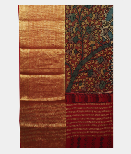 Dark Green Georgette Silk Saree T2038814