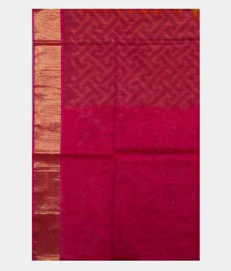Light Green Pochampalli Silk Cotton Saree T1886923
