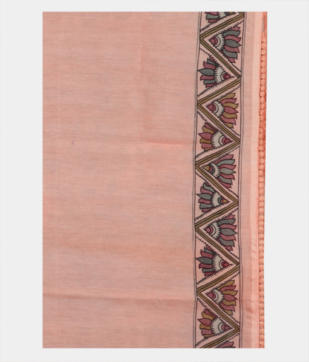 Peach Kora Organza Embroidery Saree T2040183